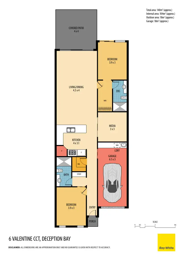 Floorplan of Homely house listing, 6 Valentine Circuit, Deception Bay QLD 4508