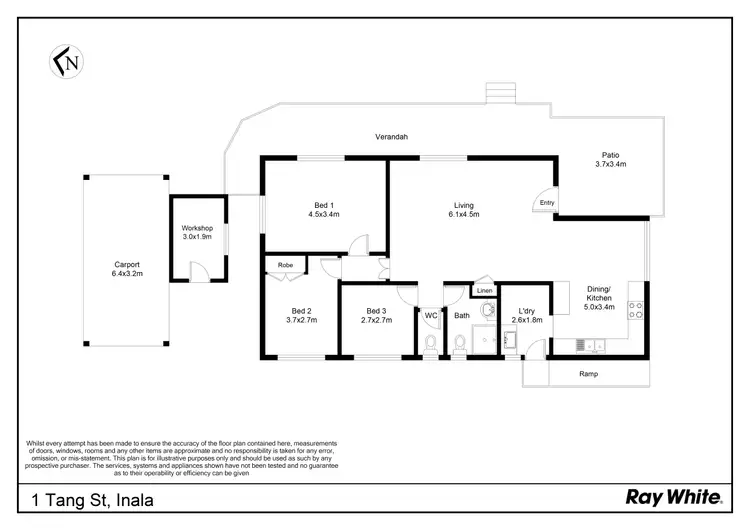 Floorplan of Homely house listing, 1 Tang Street, Inala QLD 4077