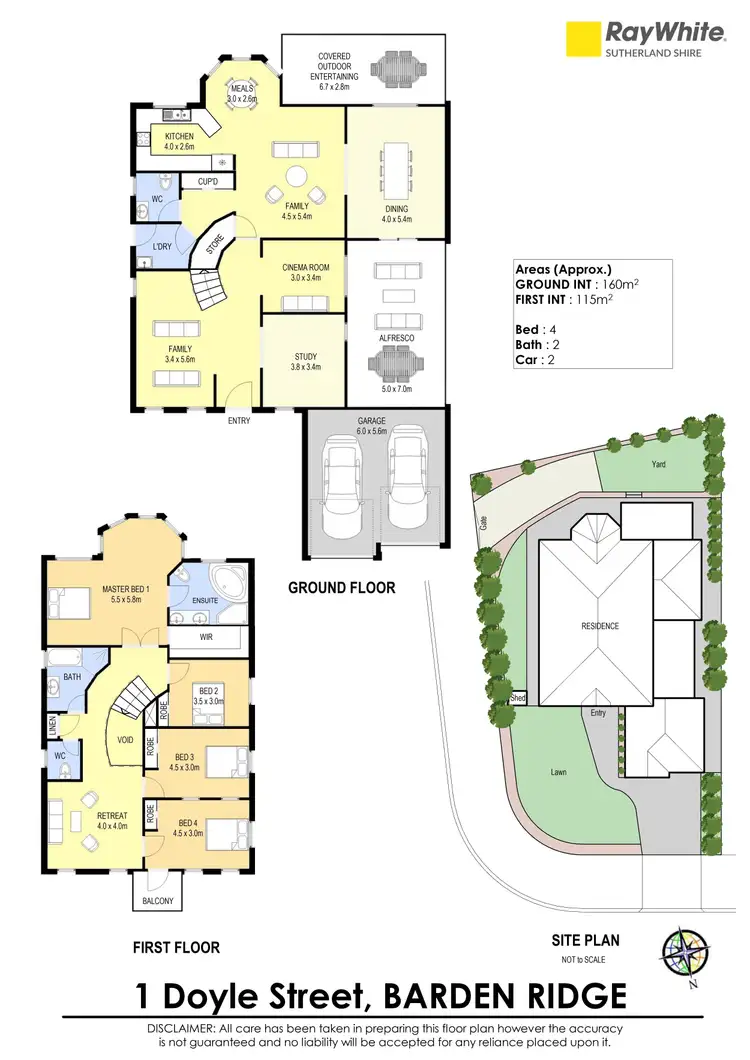 Floorplan of Homely house listing, 1 Doyle Street, Barden Ridge NSW 2234