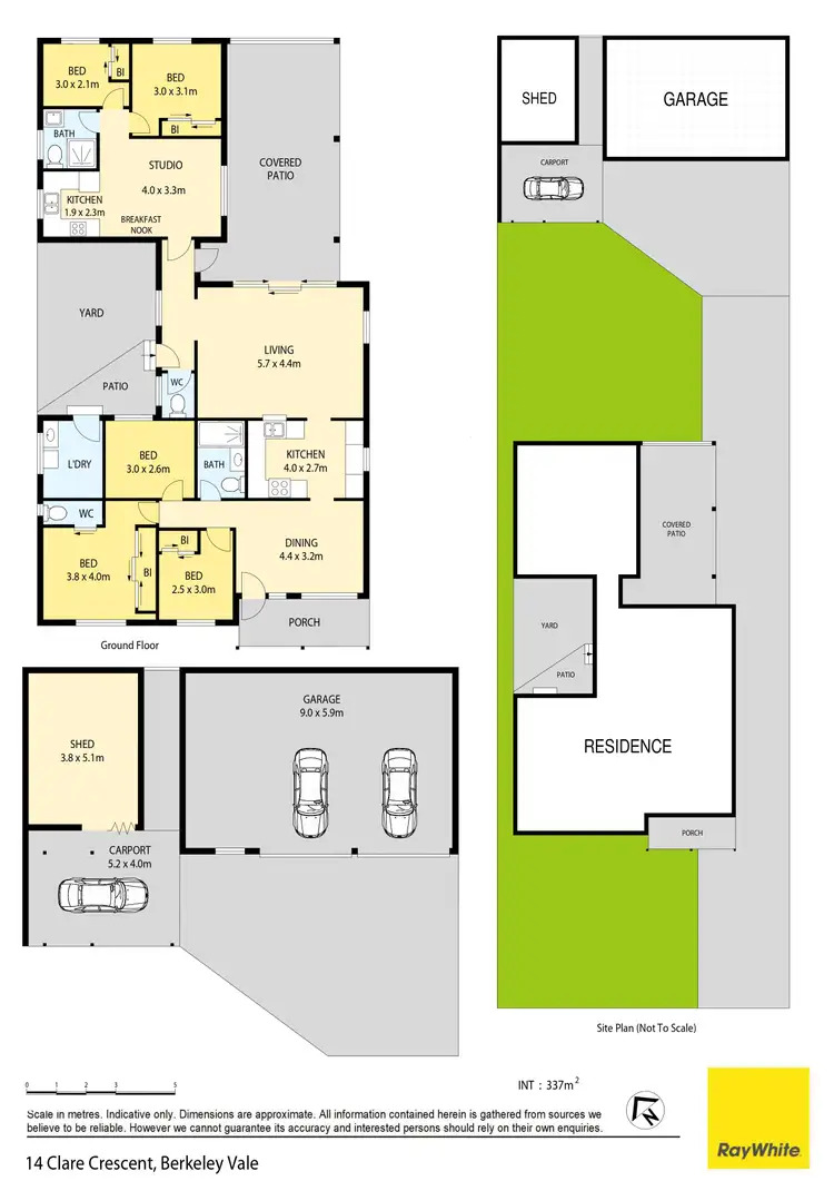 Floorplan of Homely house listing, 14 Clare Crescent, Berkeley Vale NSW 2261
