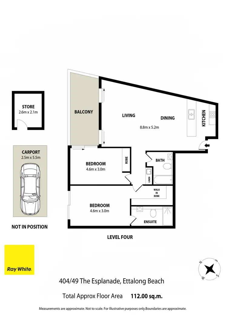 Floorplan of Homely unit listing, 404/49 The Esplanade, Ettalong Beach NSW 2257