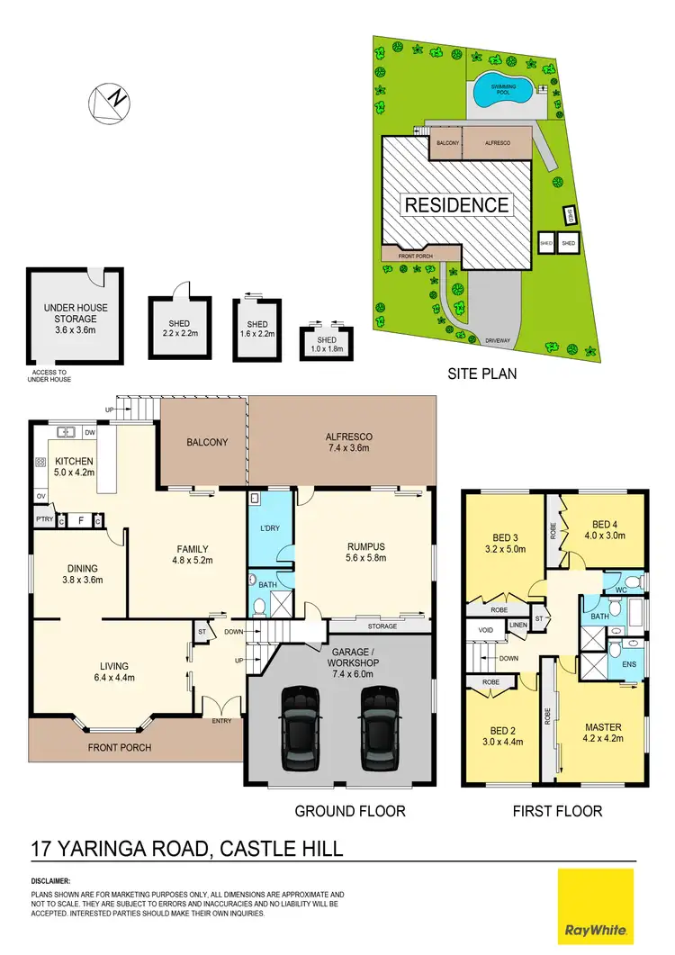 Floorplan of Homely house listing, 17 Yaringa Road, Castle Hill NSW 2154
