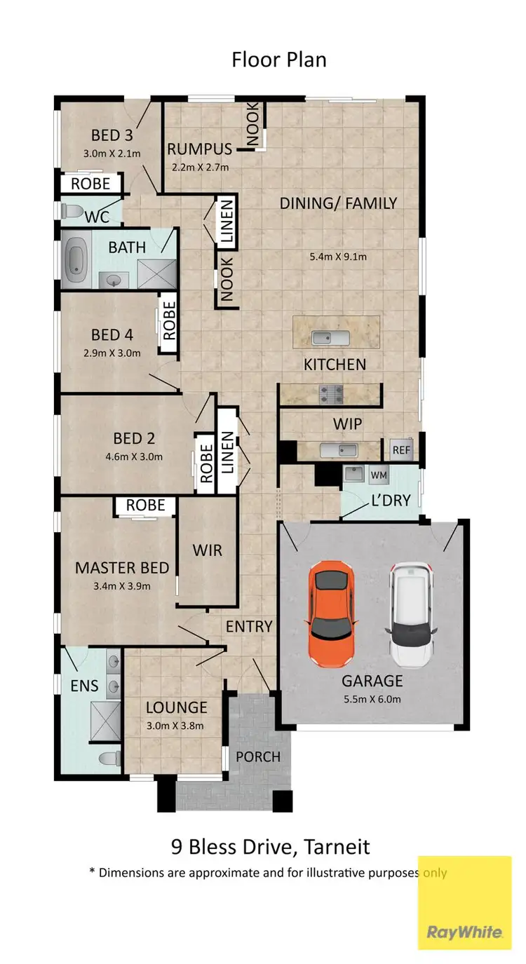 Floorplan of Homely house listing, 9 Bless Drive, Tarneit VIC 3029