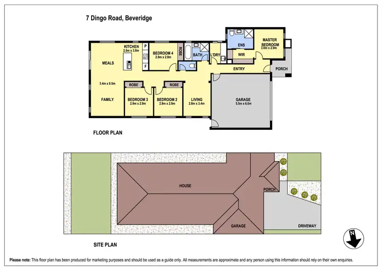 Floorplan of Homely house listing, 7 Dingo Road, Beveridge VIC 3753