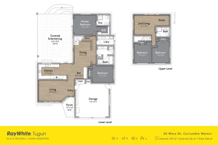 Floorplan of Homely house listing, 20 Ware Drive, Currumbin Waters QLD 4223