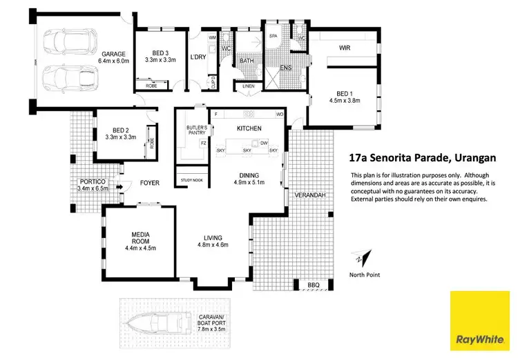Floorplan of Homely house listing, 17A Senorita Parade, Urangan QLD 4655