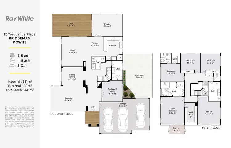 Floorplan of Homely house listing, 12 Trequanda Place, Bridgeman Downs QLD 4035