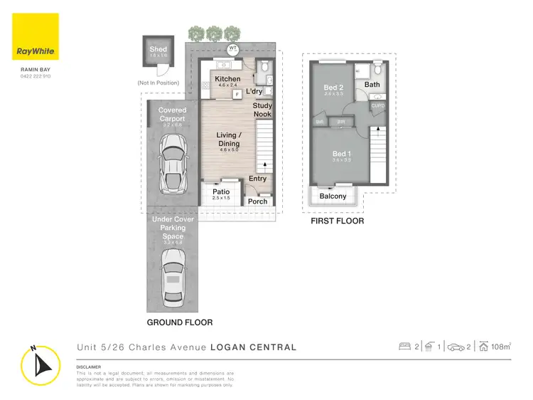 Floorplan of Homely unit listing, 5/26 Charles Avenue, Logan Central QLD 4114