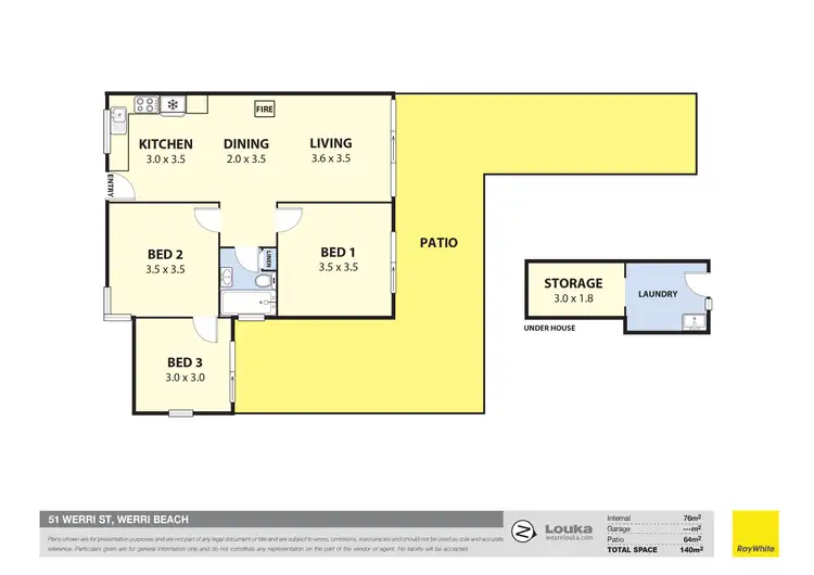 Floorplan of Homely house listing, 51 Werri Street, Werri Beach NSW 2534