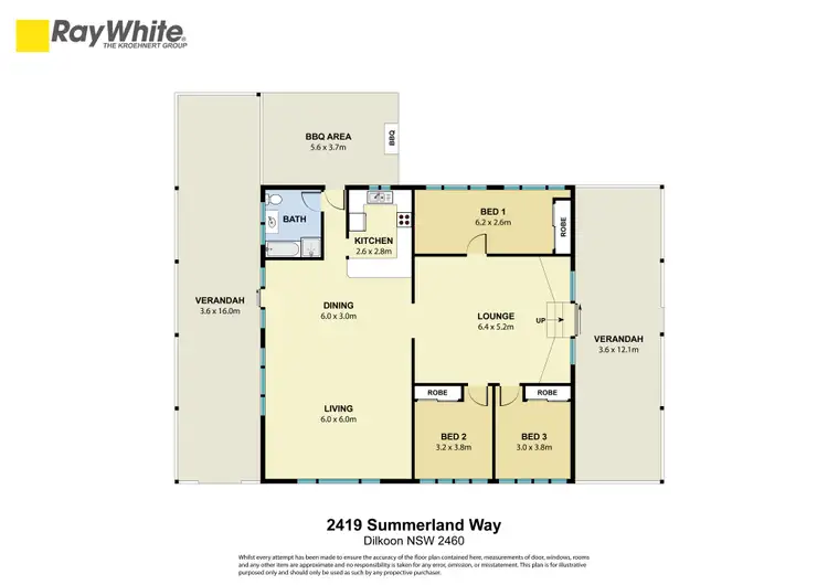 Floorplan of Homely rural property listing, 2419 Summerland Way, Dilkoon NSW 2460