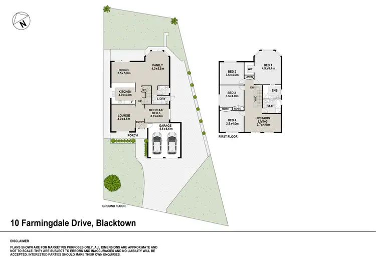 Floorplan of Homely house listing, 10 Farmingdale Drive, Blacktown NSW 2148