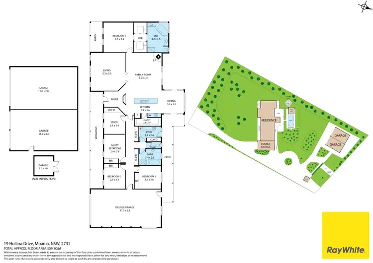 Floorplan of Homely house listing, 19 Hollara Drive, Moama NSW 2731