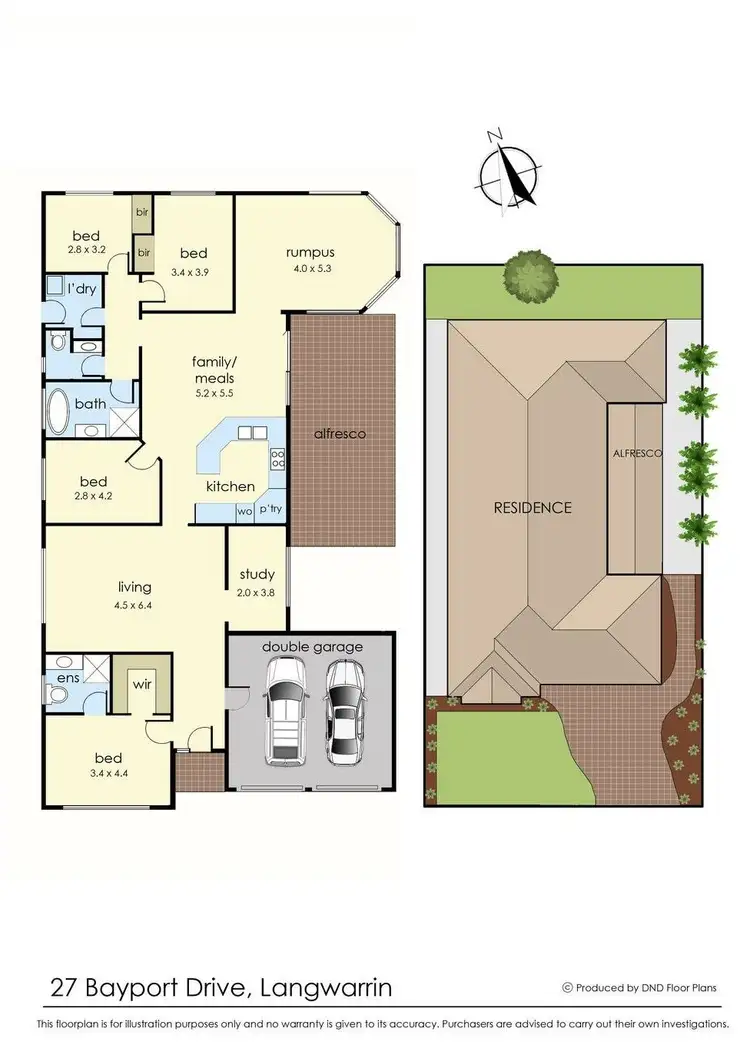 Floorplan of Homely house listing, 27 Bayport Drive, Langwarrin VIC 3910