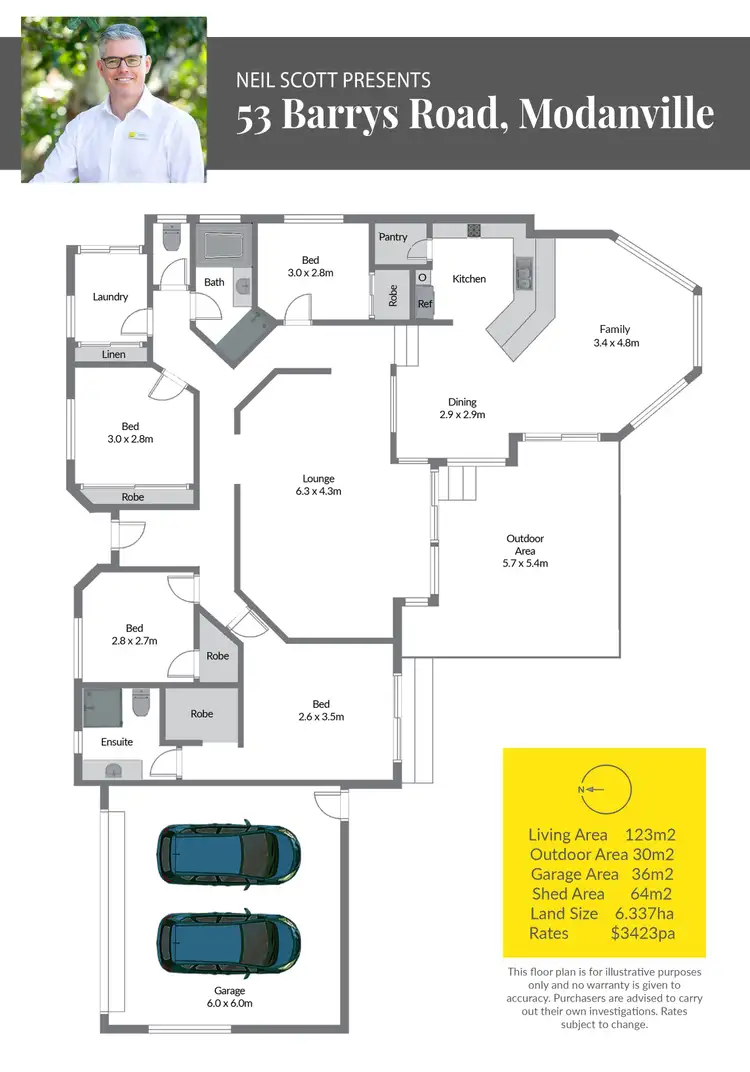 Floorplan of Homely house listing, 53 Barrys Road, Modanville NSW 2480