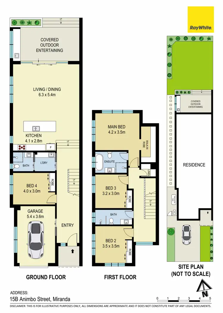 Floorplan of Homely semi-detached listing, 15b Animbo Street, Miranda NSW 2228