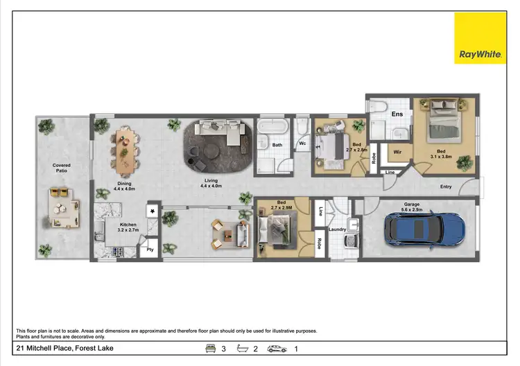 Floorplan of Homely house listing, 21 Mitchell Place, Forest Lake QLD 4078
