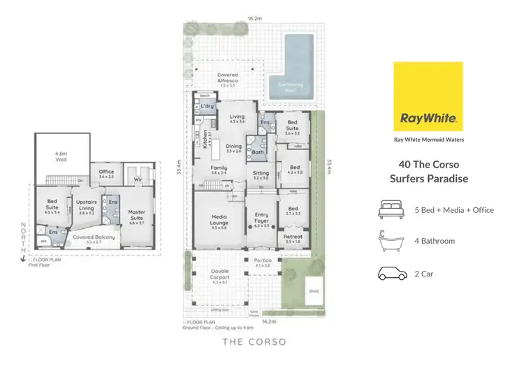 Floorplan of Homely house listing, 40 The Corso, Isle of Capri QLD 4217