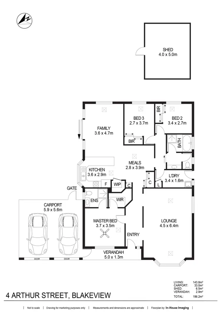 Floorplan of Homely house listing, 4 Arthur Street, Blakeview SA 5114
