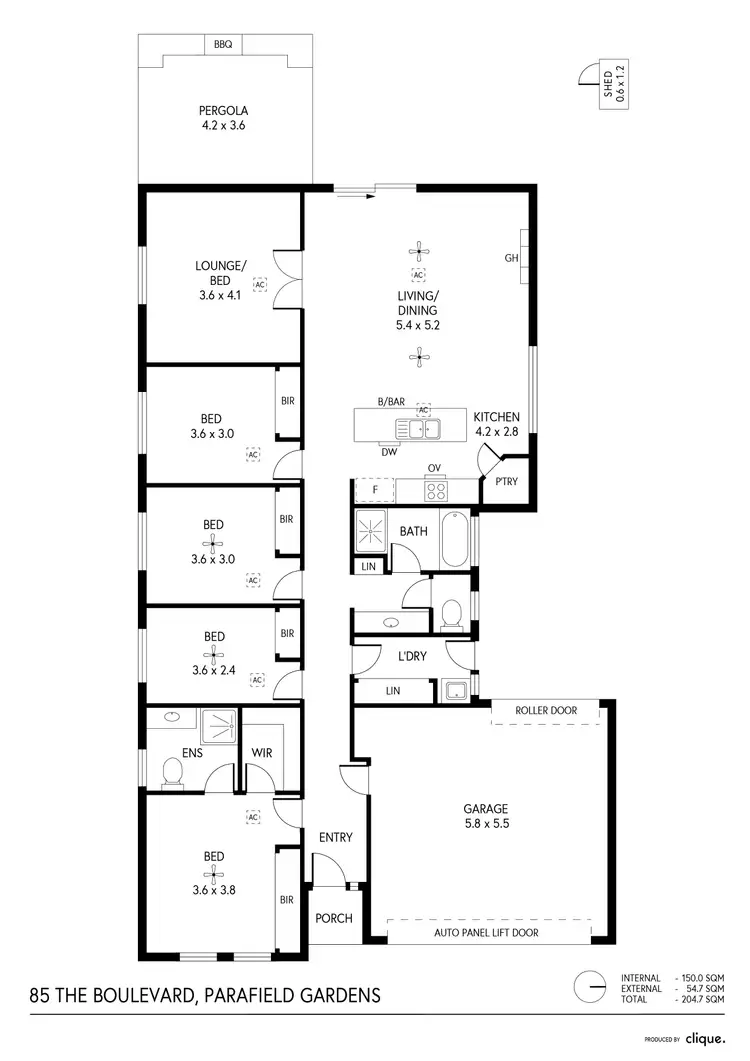 Floorplan of Homely house listing, 85 The Boulevard, Parafield Gardens SA 5107