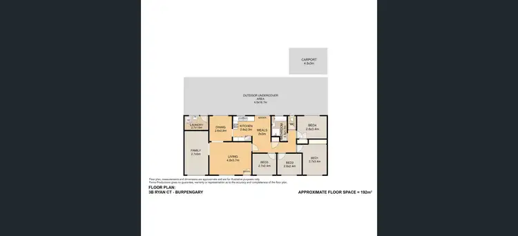 Floorplan of Homely villa listing, 2/3 Ryan Court, Burpengary QLD 4505