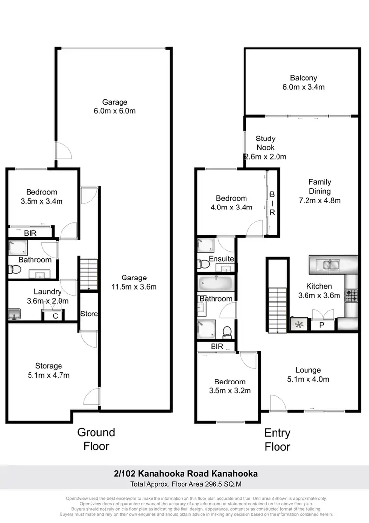 Floorplan of Homely townhouse listing, 2/102 Kanahooka Road, Kanahooka NSW 2530