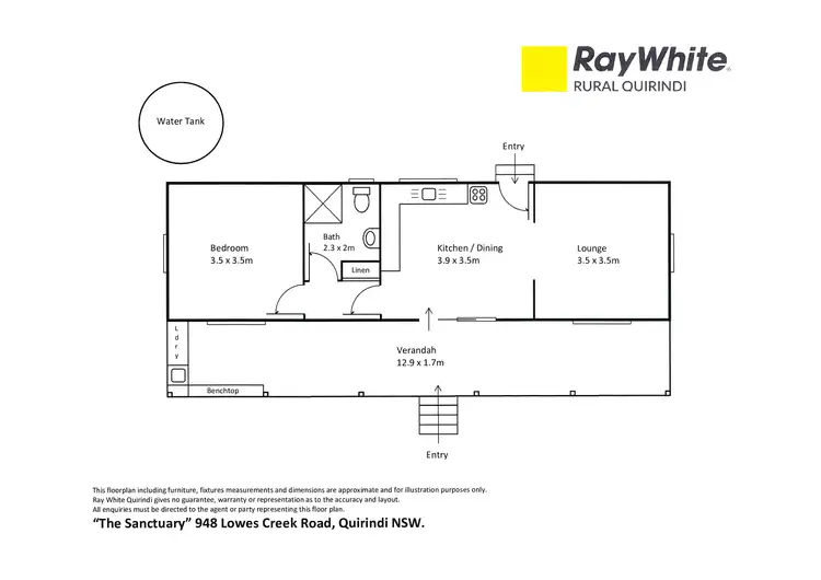 Floorplan of Homely house listing, 948 Lowes Creek Road, Quirindi NSW 2343