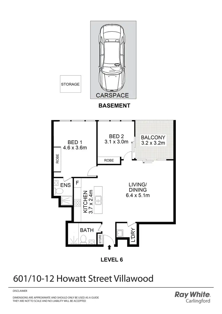 Floorplan of Homely apartment listing, 601/10-12 Howatt Street, Villawood NSW 2163