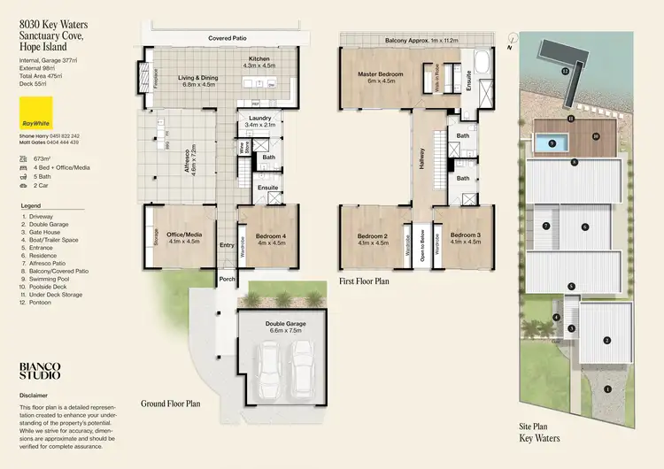 Floorplan of Homely house listing, 8030 Key Waters, Sanctuary Cove QLD 4212