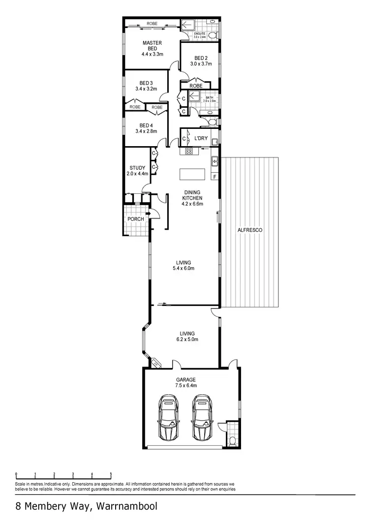 Floorplan of Homely house listing, 8 Membery Way, Warrnambool VIC 3280