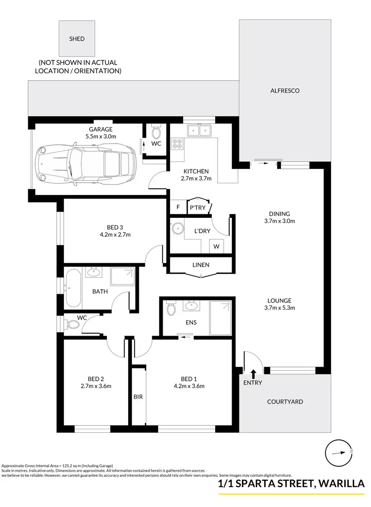 Floorplan of Homely apartment listing, 1/1 Sparta Street, Warilla NSW 2528