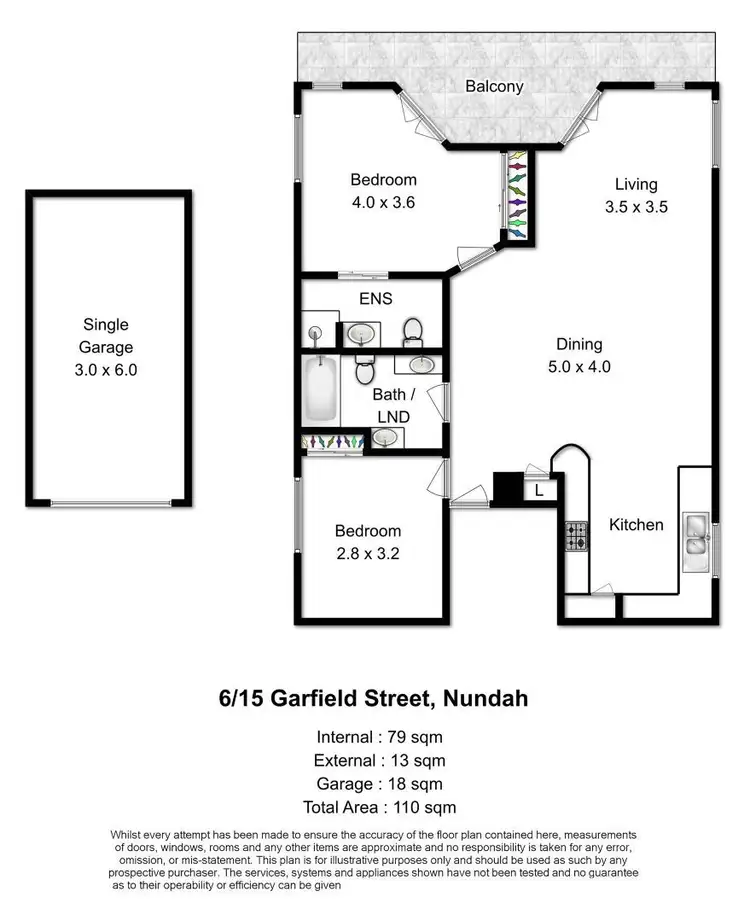 Floorplan of Homely apartment listing, 6/15 Garfield Street, Nundah QLD 4012