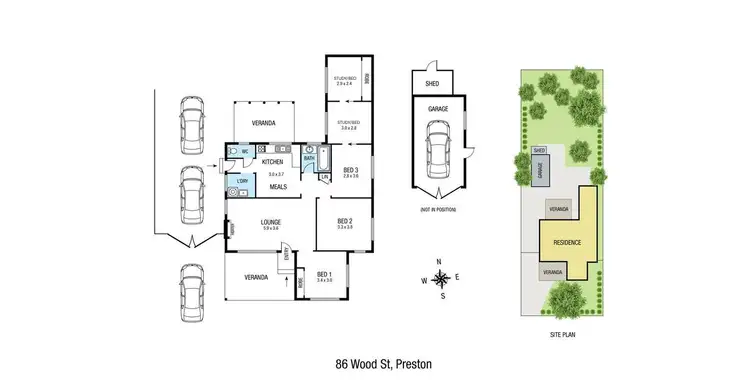 Floorplan of Homely house listing, 86 Wood Street, Preston VIC 3072