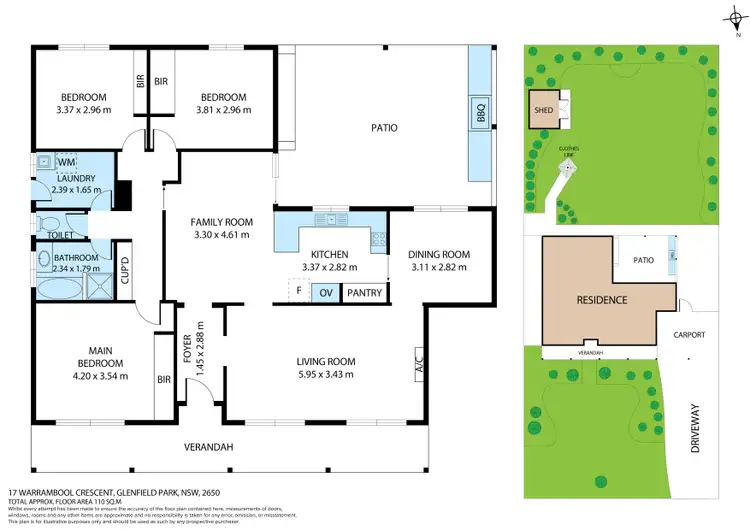Floorplan of Homely house listing, 17 Warrambool Crescent, Glenfield Park NSW 2650