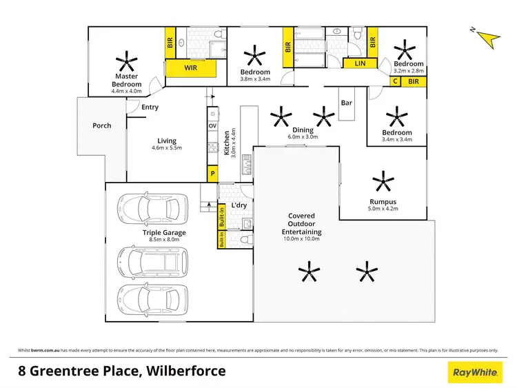 Floorplan of Homely house listing, 8 Greentree Place, Wilberforce NSW 2756