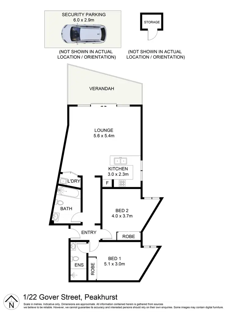 Floorplan of Homely apartment listing, 1/22-24 Gover Street, Peakhurst NSW 2210