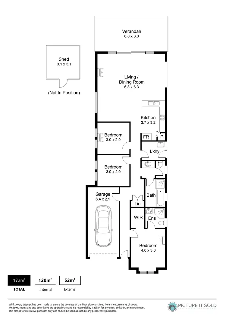 Floorplan of Homely house listing, 3A Barton Street, Blair Athol SA 5084
