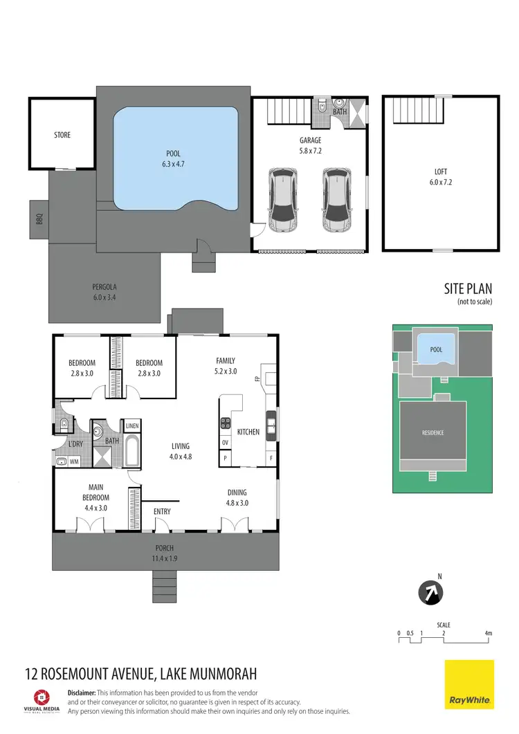 Floorplan of Homely house listing, 12 Rosemount Avenue, Lake Munmorah NSW 2259