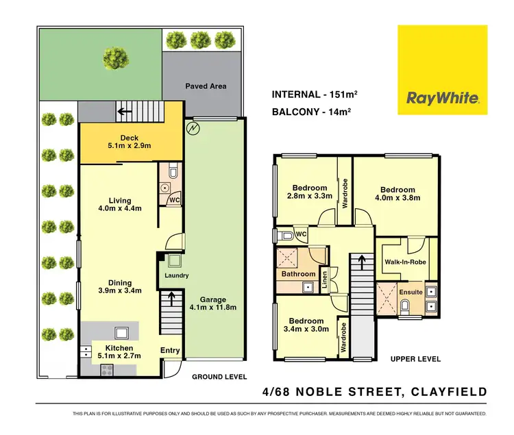 Floorplan of Homely townhouse listing, 4/68 Noble Street, Clayfield QLD 4011