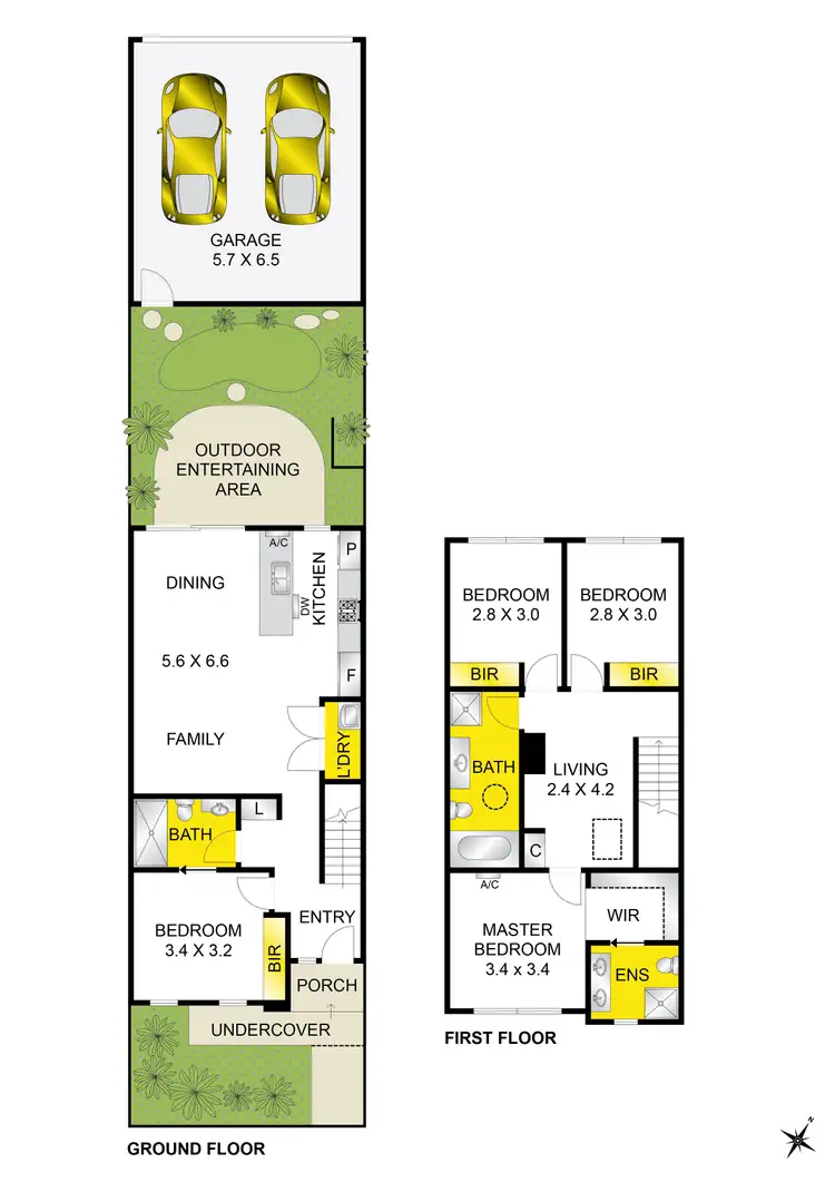 Floorplan of Homely townhouse listing, 16 Mulberry Street, Armstrong Creek VIC 3217