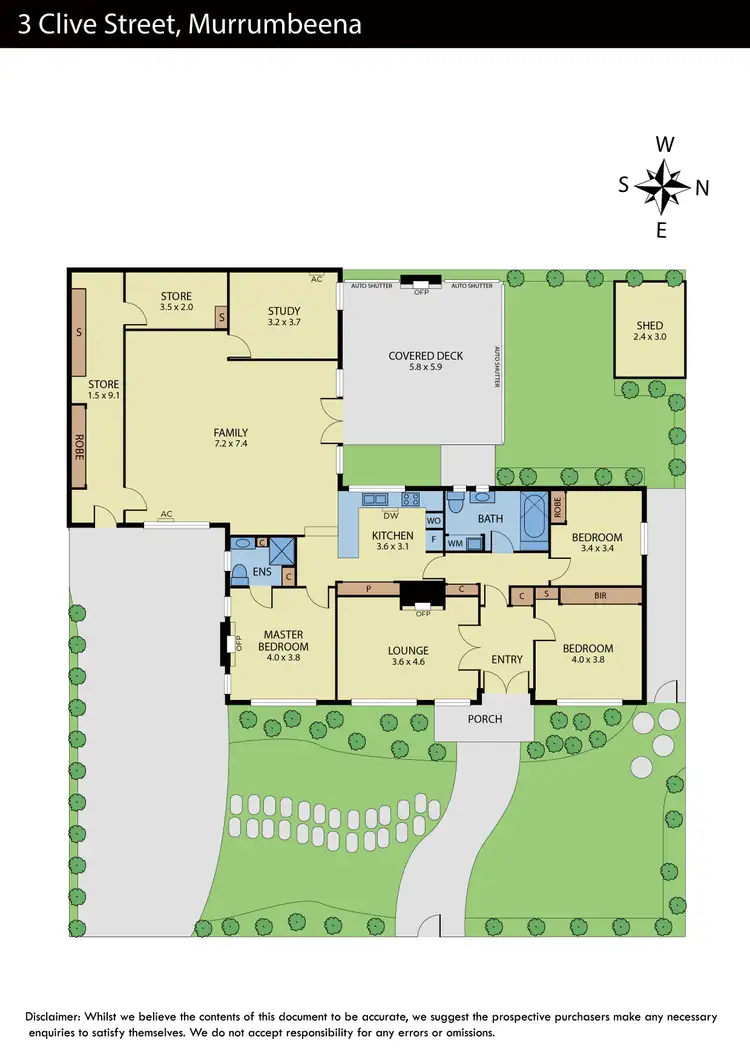 Floorplan of Homely house listing, 3 Clive Street, Murrumbeena VIC 3163
