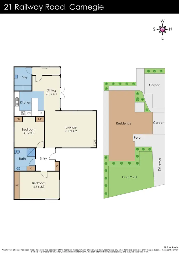 Floorplan of Homely house listing, 21 Railway Road, Carnegie VIC 3163