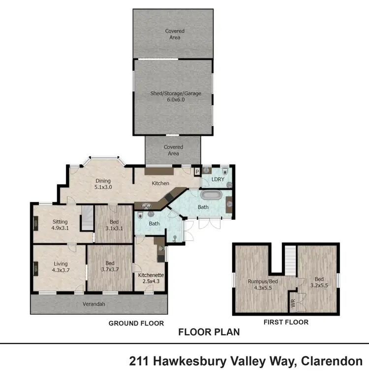 Floorplan of Homely house listing, 211 and 211A Hawkesbury Valley Way, Clarendon NSW 2756