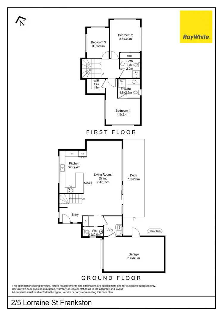Floorplan of Homely house listing, 2/5 Lorraine Street, Frankston VIC 3199