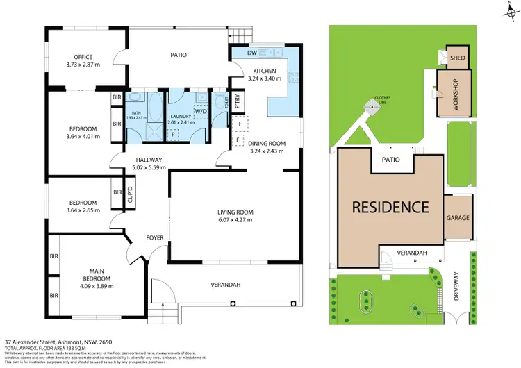 Floorplan of Homely house listing, 37 Alexander Street, Wagga Wagga NSW 2650