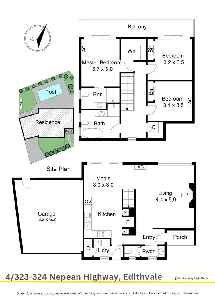 Floorplan of Homely townhouse listing, 4/323-324 Nepean Highway, Edithvale VIC 3196