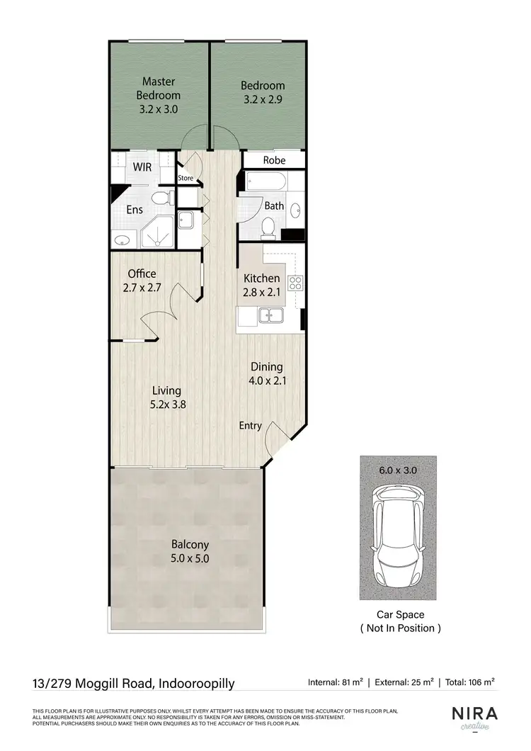 Floorplan of Homely apartment listing, 13/279 Moggill Road, Indooroopilly QLD 4068
