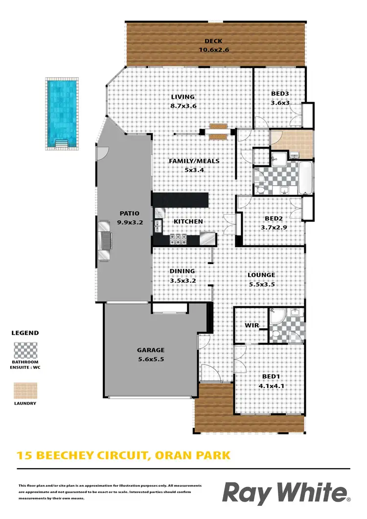 Floorplan of Homely house listing, 15 Beechey Circuit, Oran Park NSW 2570