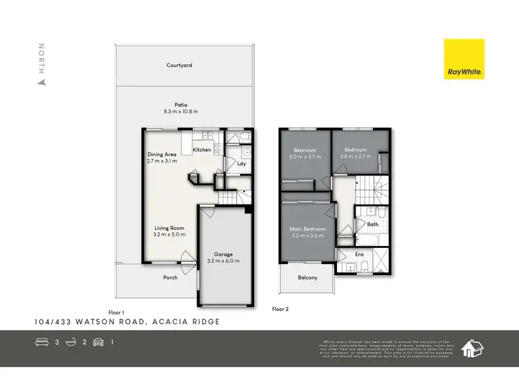 Floorplan of Homely townhouse listing, 104/433 Watson Road, Acacia Ridge QLD 4110