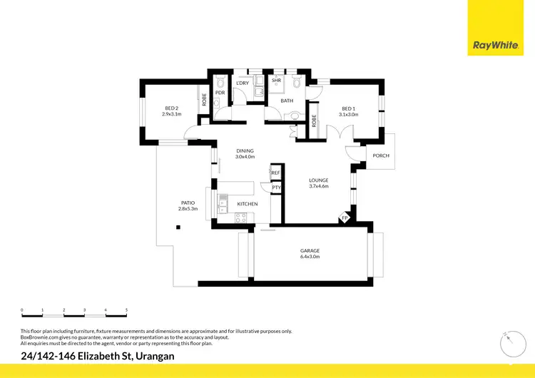Floorplan of Homely unit listing, 24/142-146 Elizabeth Street, Urangan QLD 4655