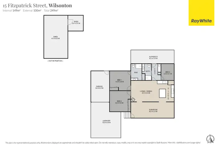 Floorplan of Homely house listing, 15 Fitzpatrick Street, Wilsonton QLD 4350
